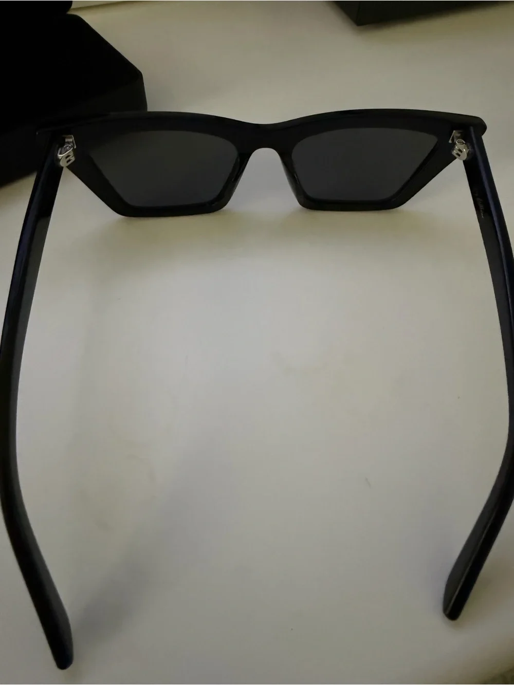 Sol Kyst Naomi Mini Sunglasses Black Cateye As Seen on Jenna Ortega w/ Case